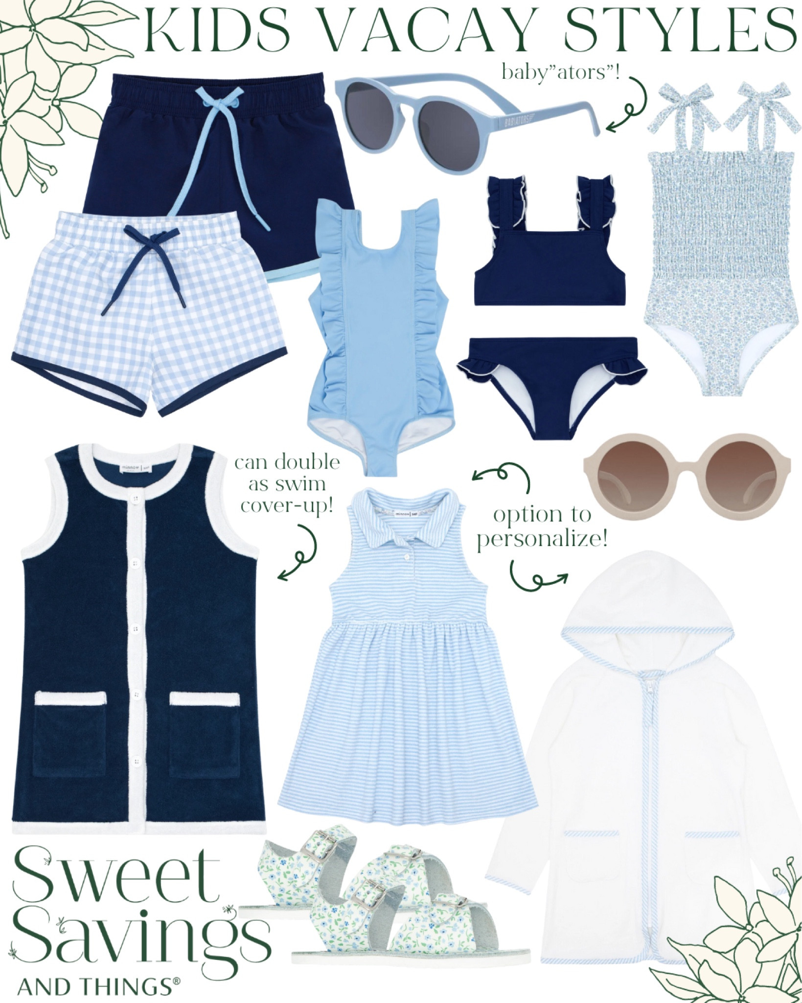 Our favorite kids vacay styles of the season! 🏝️☀️💙