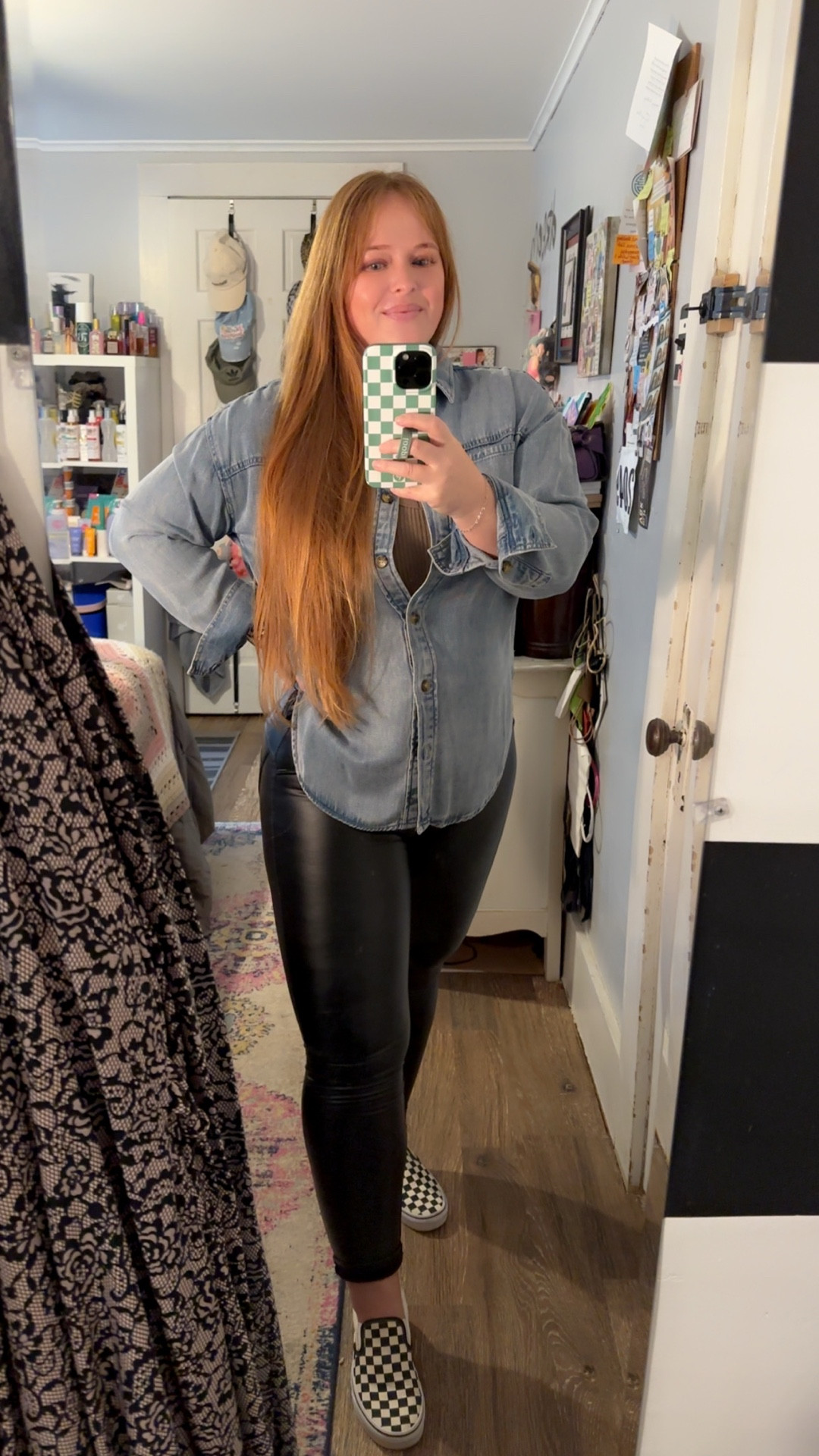 I’m loving how the outfit turned out today!

This one took me a couple tries to get right. I started with a completely different look, didn’t like it, tried switching things out and ended up in something completely different. 😂

I couldn’t be happier though with both the look and comfort of this fit though! 

I’ll have an Amazon link to the pants and tanks in the comments.

#LTKootd #LTKMidsize #LTKHoliday