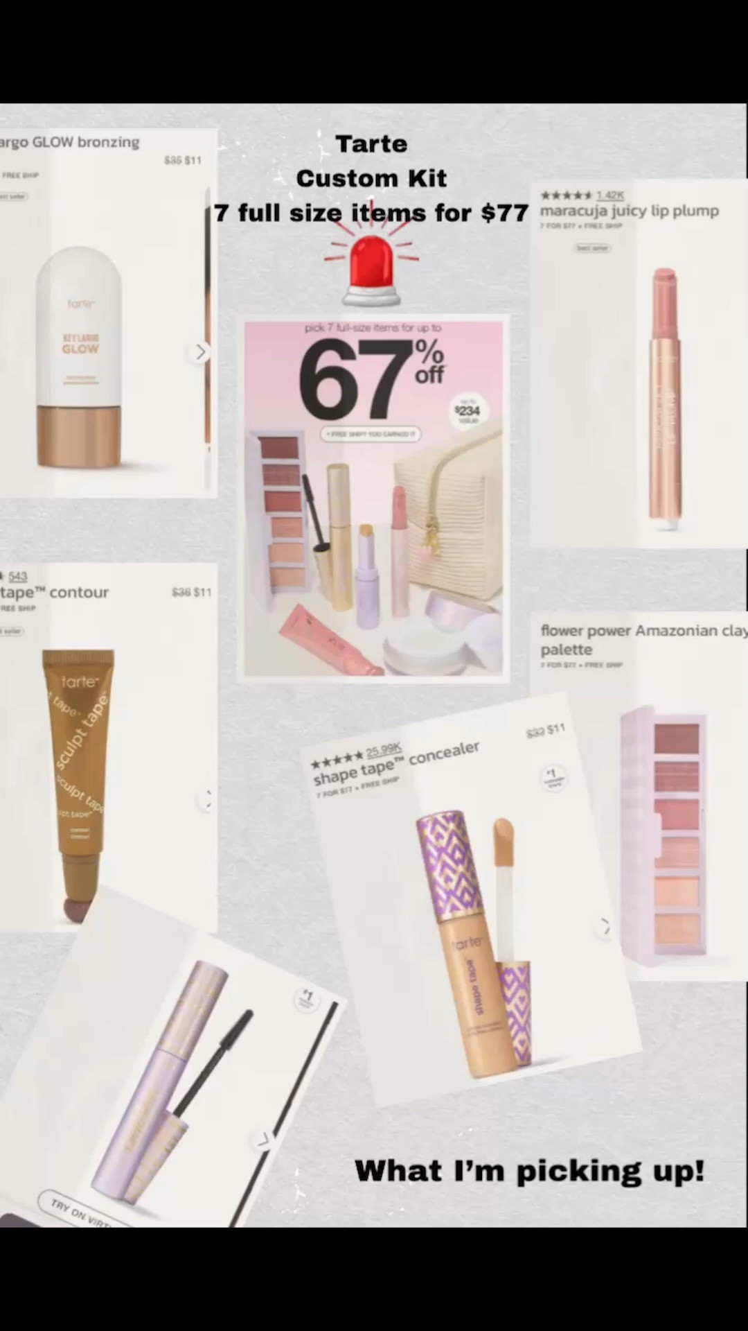 🚨 Tarte’s custom kit sale is SO good right now 😳✨

You get 7 FULL SIZE products for $77 — a $234 value 👏

This is one of the best times to stock up on favorites or finally try the products everyone talks about 👀

I’m tagging:
🤍 what I’m picking up
🤍 my ride-or-die favorites
🤍 everyday staples I actually use

Trust me… thank me later 😏✨ Have fun!! 

Everything linked in my LTK!


#LTKBeauty #TarteCosmetics #BeautyDeals #LTKSale #MakeupFavorites

#LTKselfcare #LTKBeauty #LTKSaleAlert