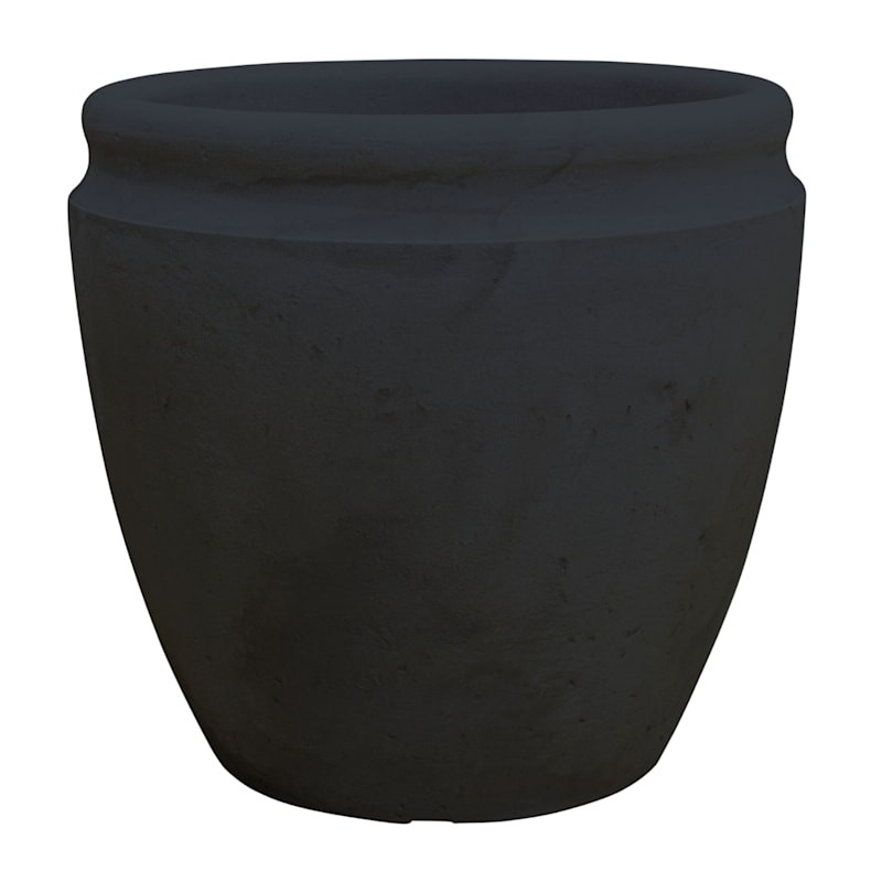 Japi Black Antique Tall Outdoor Planter, Medium








	
		
		
			
				5
			
			
				(
				4
			... | At Home