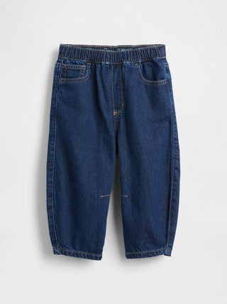 Baby & Toddler Pull-on Barrel Jeans | Gap (US)