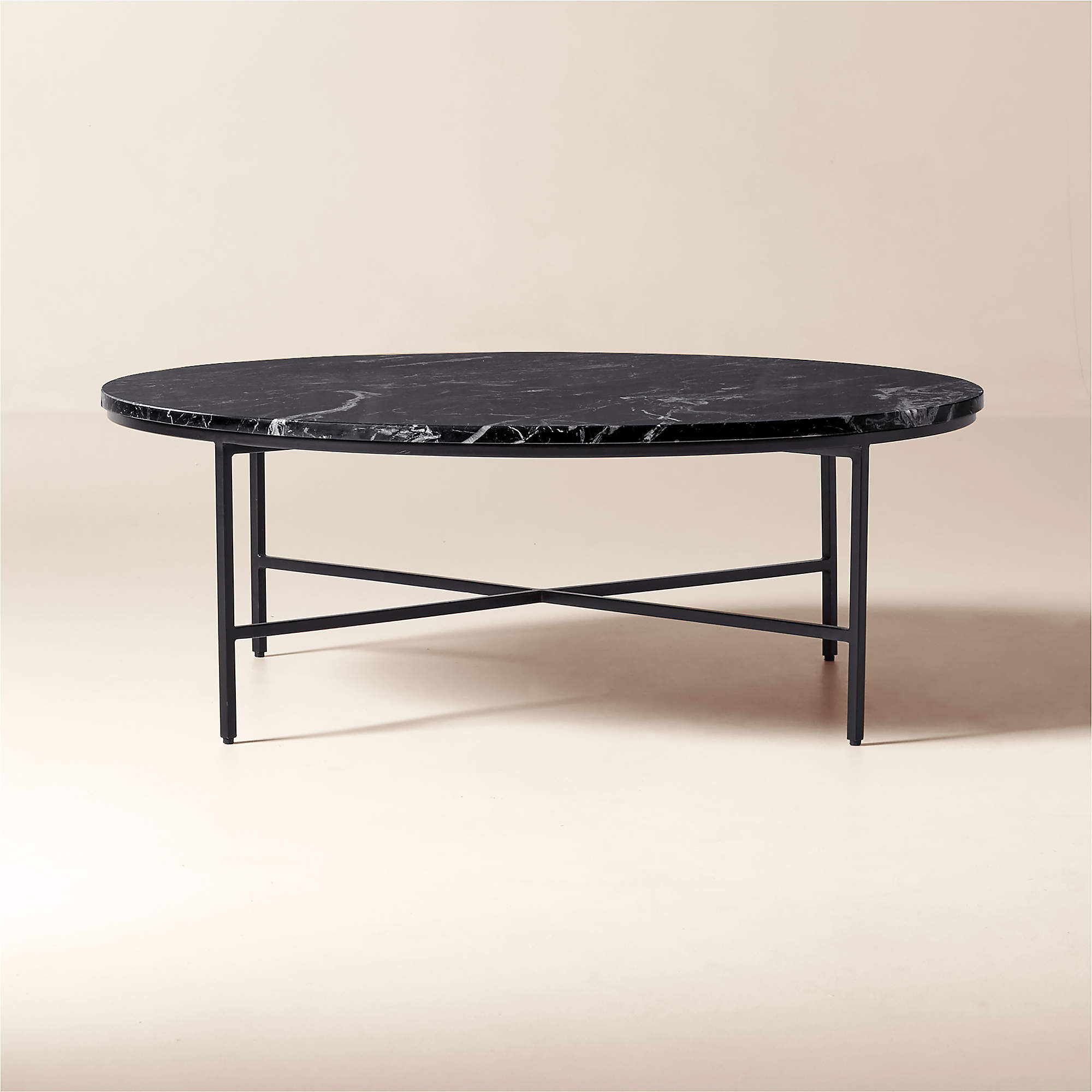 Irwin 42" Black Marble Coffee Table by Paul McCobb | CB2 | CB2