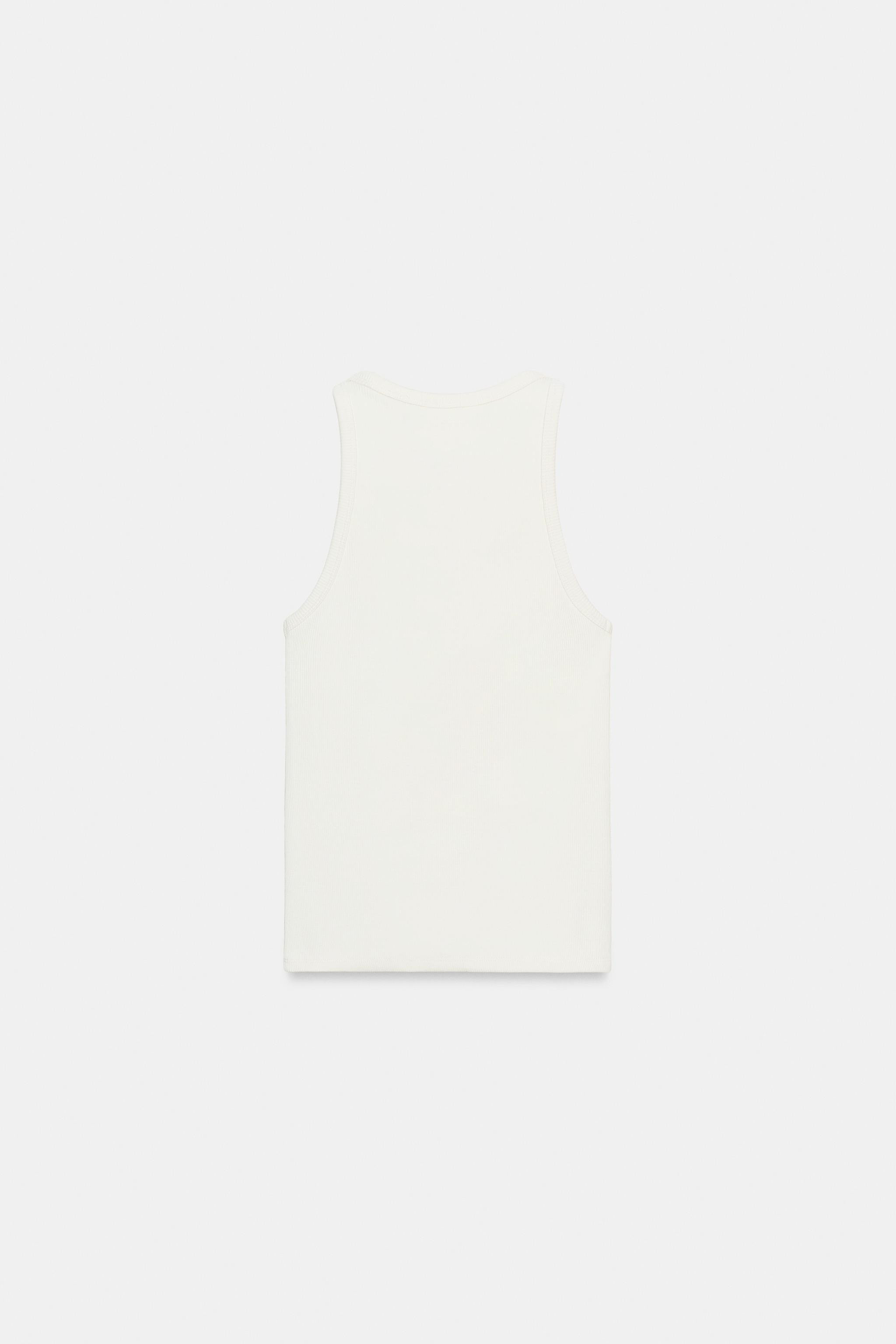 RIBBED STRAPPY TOP | Zara UK