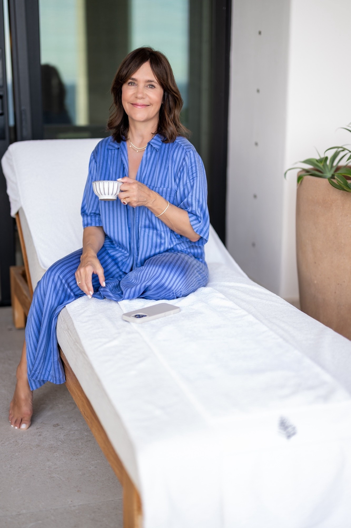 These silk pajamas are a go to while traveling! They are so cute and I love this blue stripe!

#LTKTravel #LTKmorningroutine #LTKselfcare