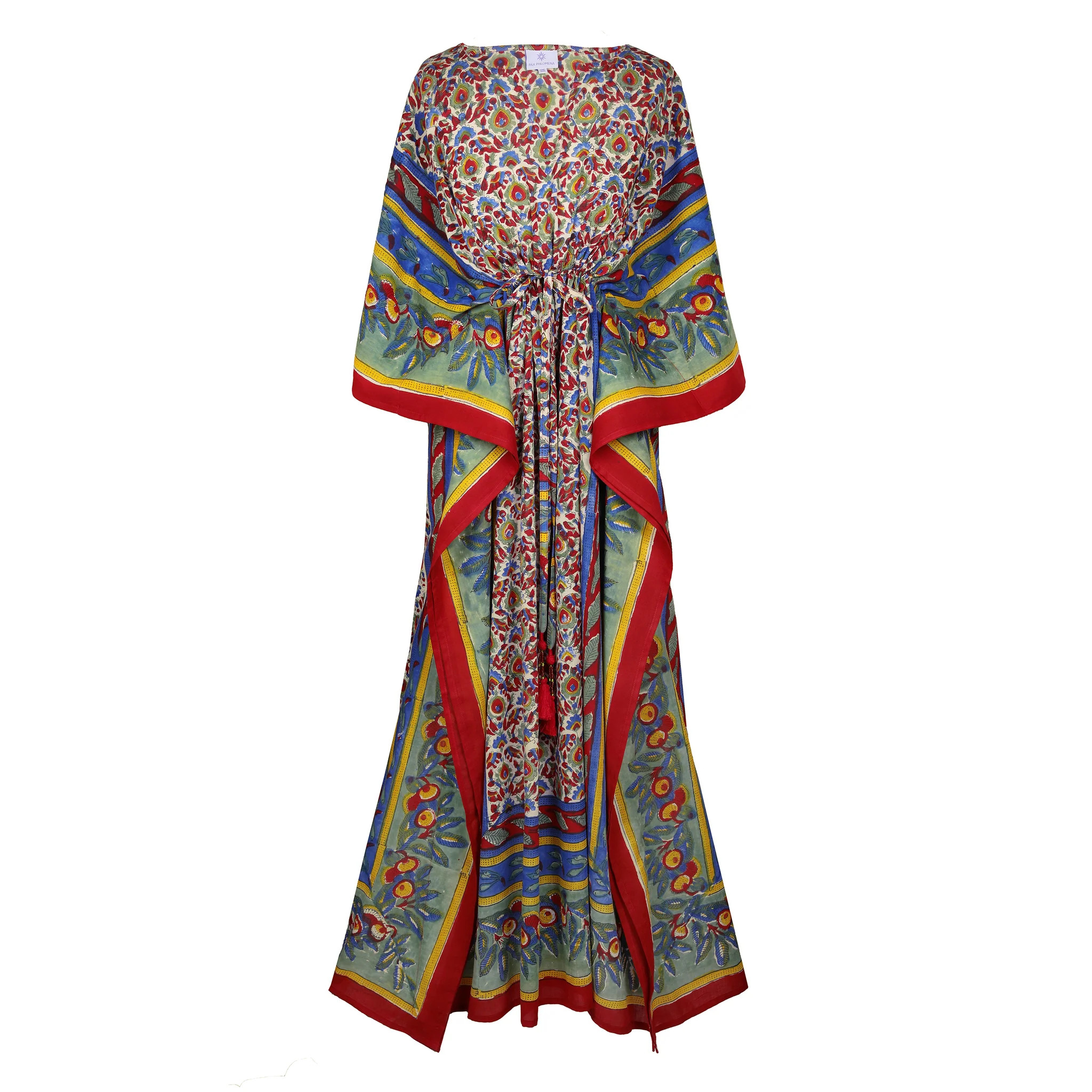 Paradise Maxi Cotton Kaftan Dress | Pax Philomena