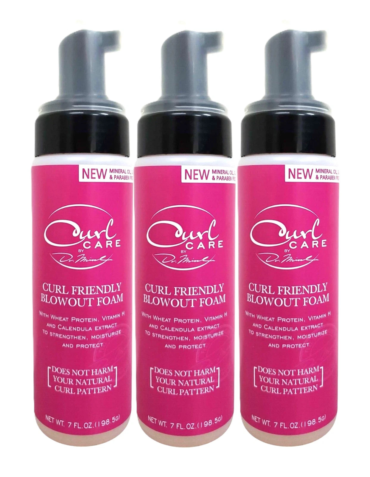 Dr. Miracle's Curl Care Curl Friendly Blowout Foam 7 Oz Set of 3 | eBay US