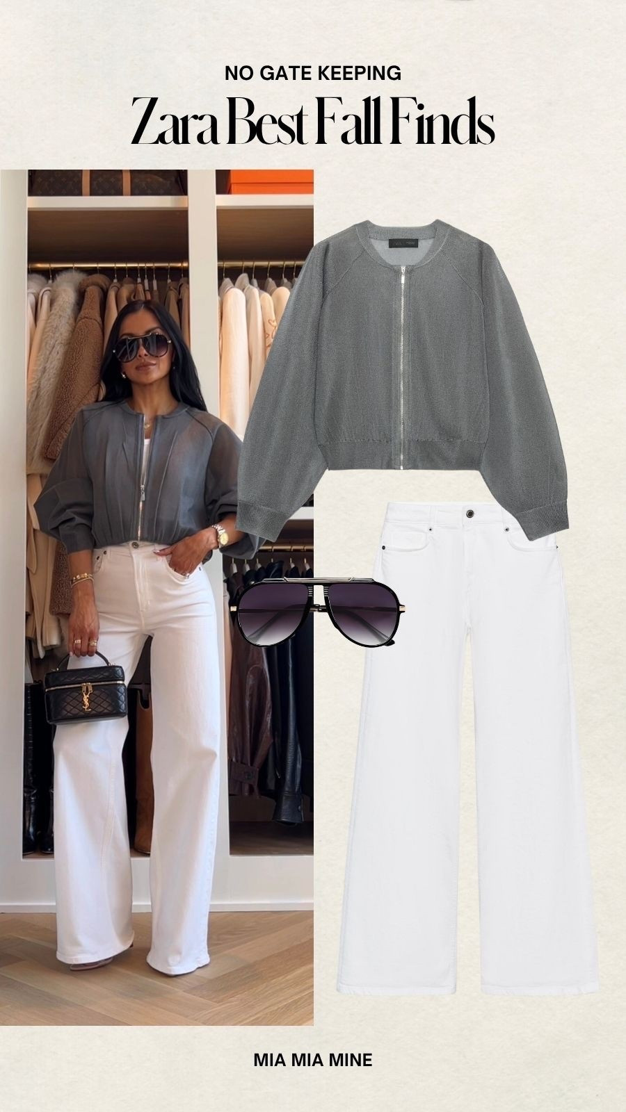 Zara fall outfit ideas wearing an xs in everything 
Zara gray bomber jacket
Zara white jeans

#LTKOver40 #LTKSeasonal #LTKootd