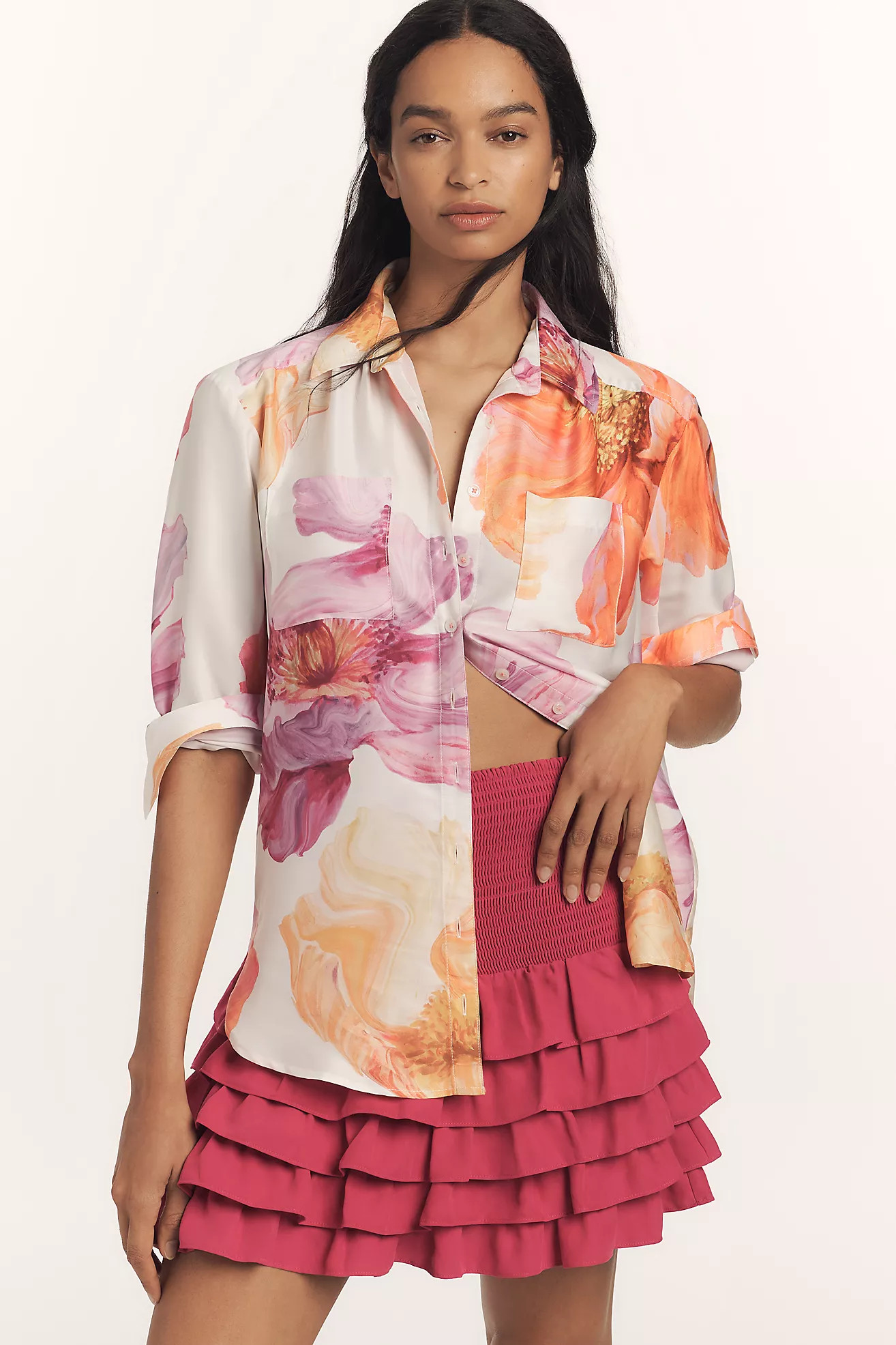 The Brielle Relaxed Buttondown Blouse | Anthropologie (US)