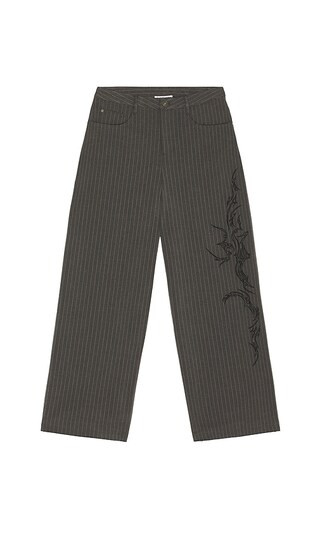Gothic Pinstripe Goliath Trousers in Grey | Revolve Clothing (Global)