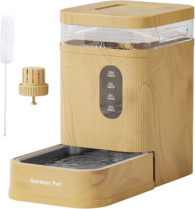 Gardner Pet Automatic Dog Water Dispenser Gravity Waterer with Stainless Steel Bowl Water Dispens... | Amazon (US)