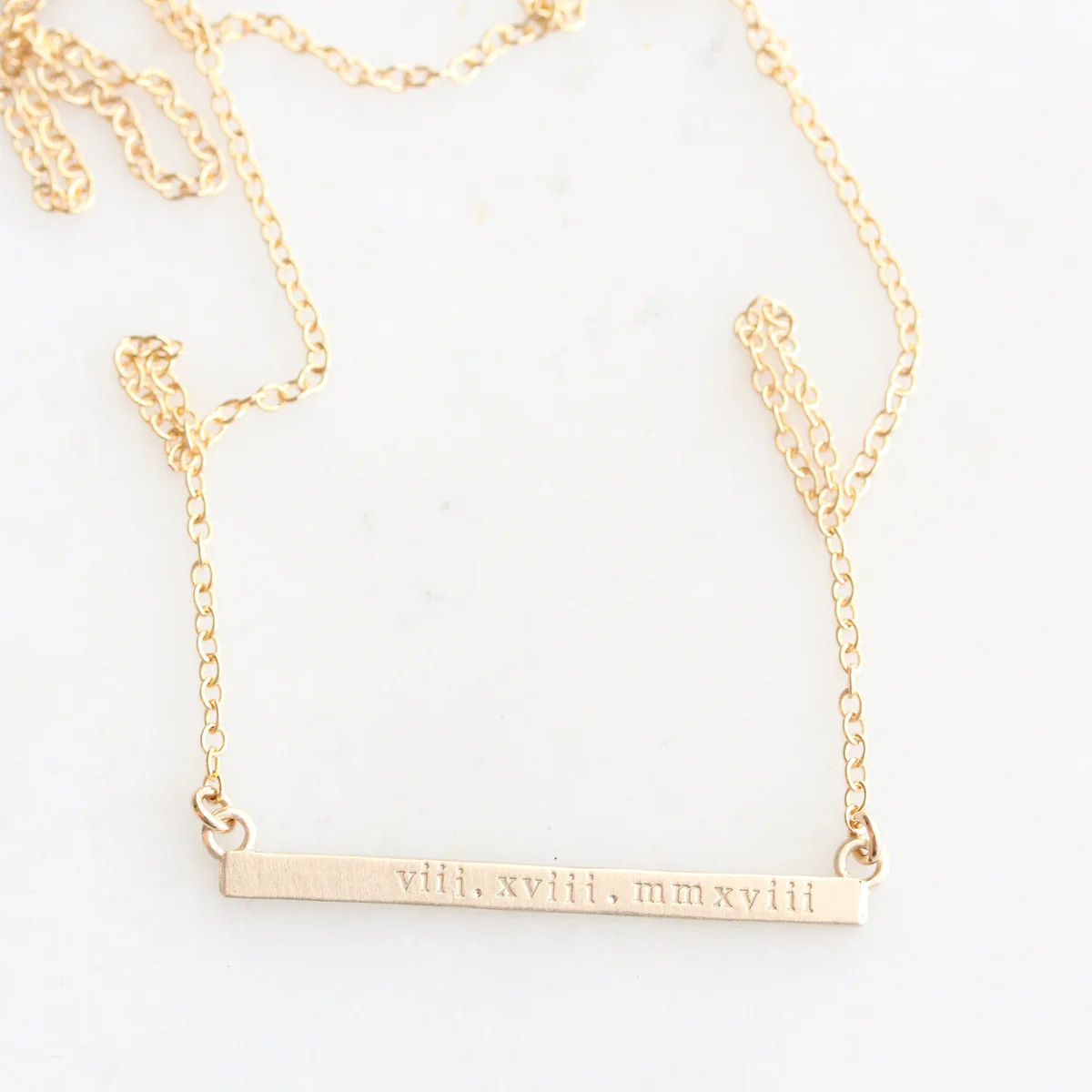 roman numerals necklace {silver or gold} | Chic Mama Jewelry