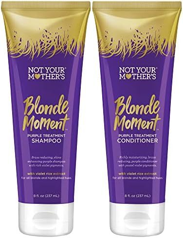 Not Your Mother's Blonde Moment Shampoo and Conditioner (2-Pack) - 8 fl oz - Purple Shampoo and Cond | Amazon (US)