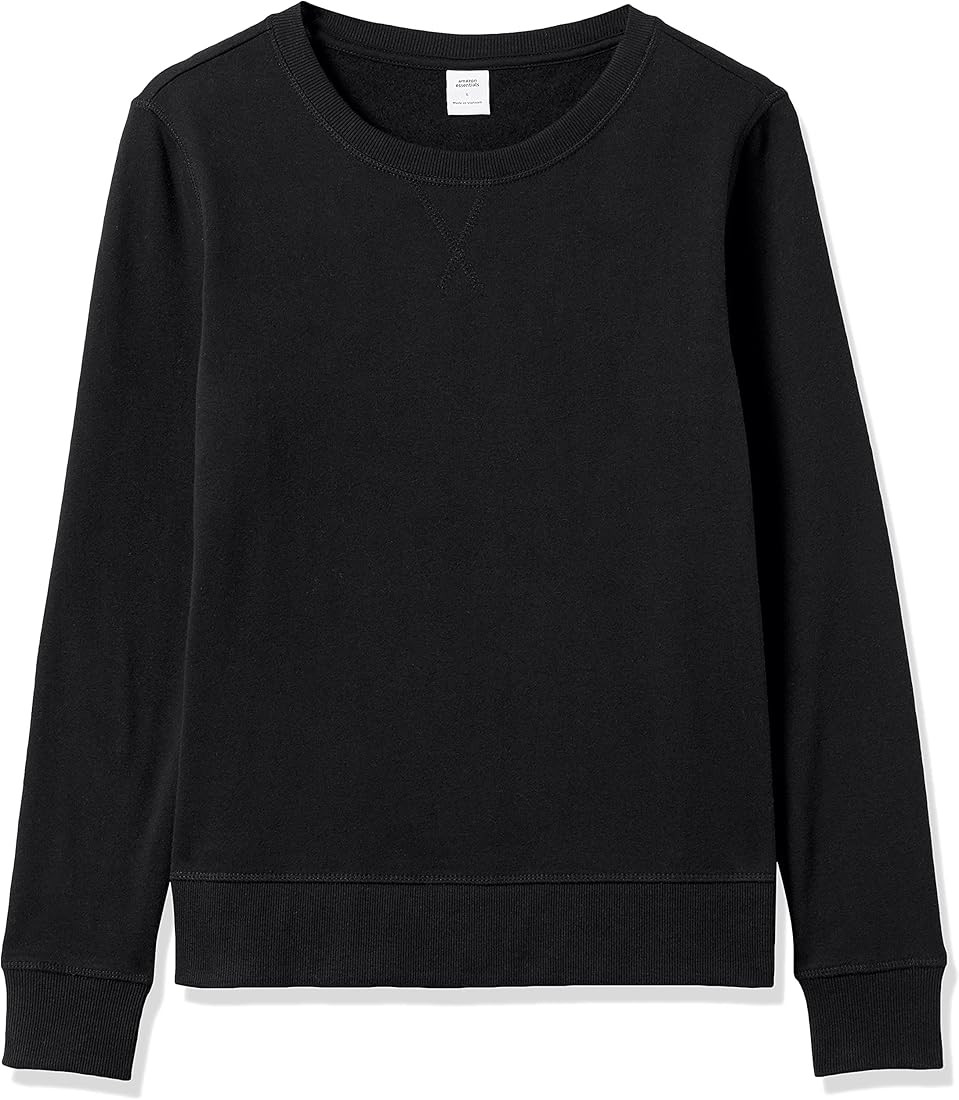 Amazon.com: Amazon Essentials Women's French Terry Fleece Crewneck Sweatshirt (Available in Plus ... | Amazon (US)