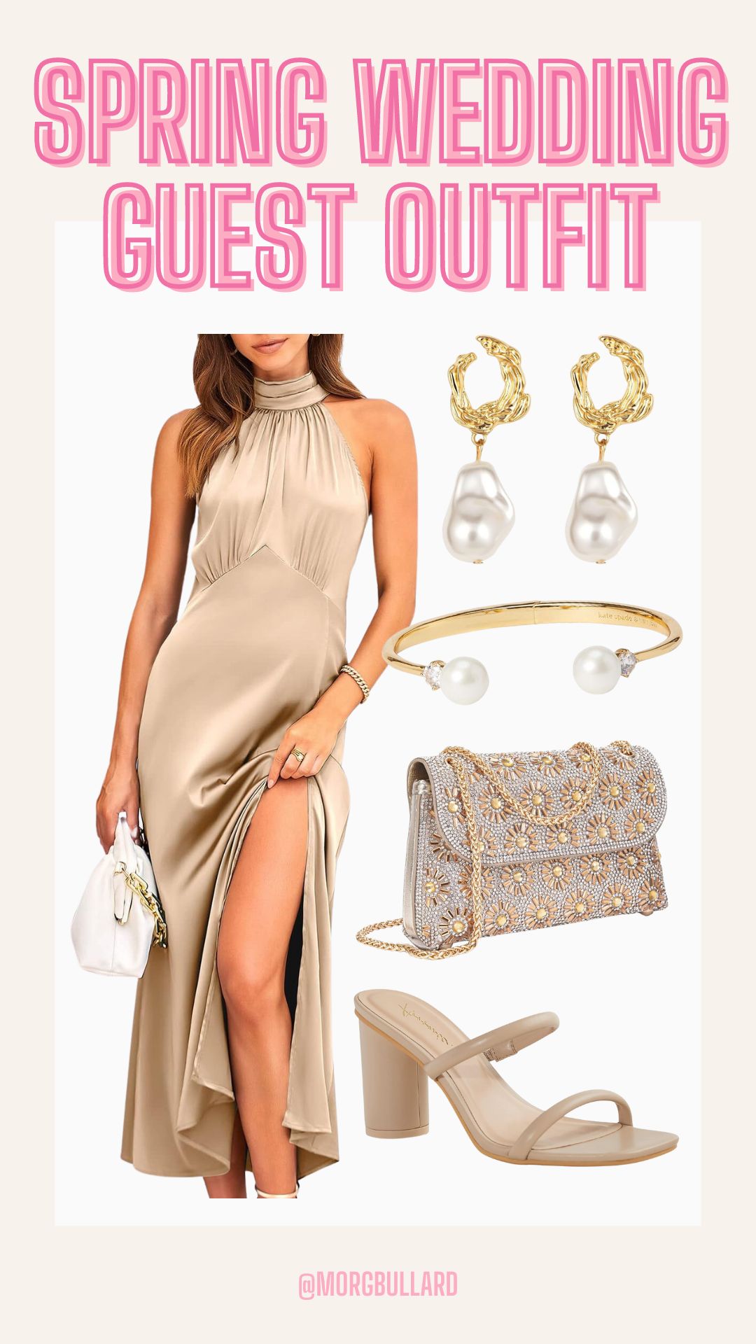 BTFBM Women Elegant Sleeveless Summer Dresses 2023 Halter Neck Backless Satin Dresses Split Solid... | Amazon (US)