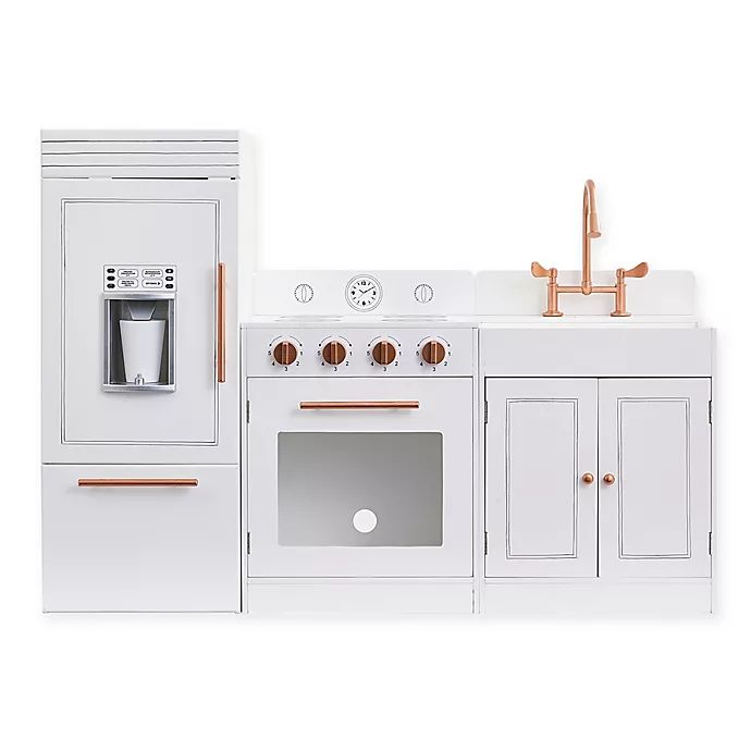 Teamson Kids Little Chef Paris Modern Play Kitchen in White/Rose Gold | buybuy BABY | buybuy BABY