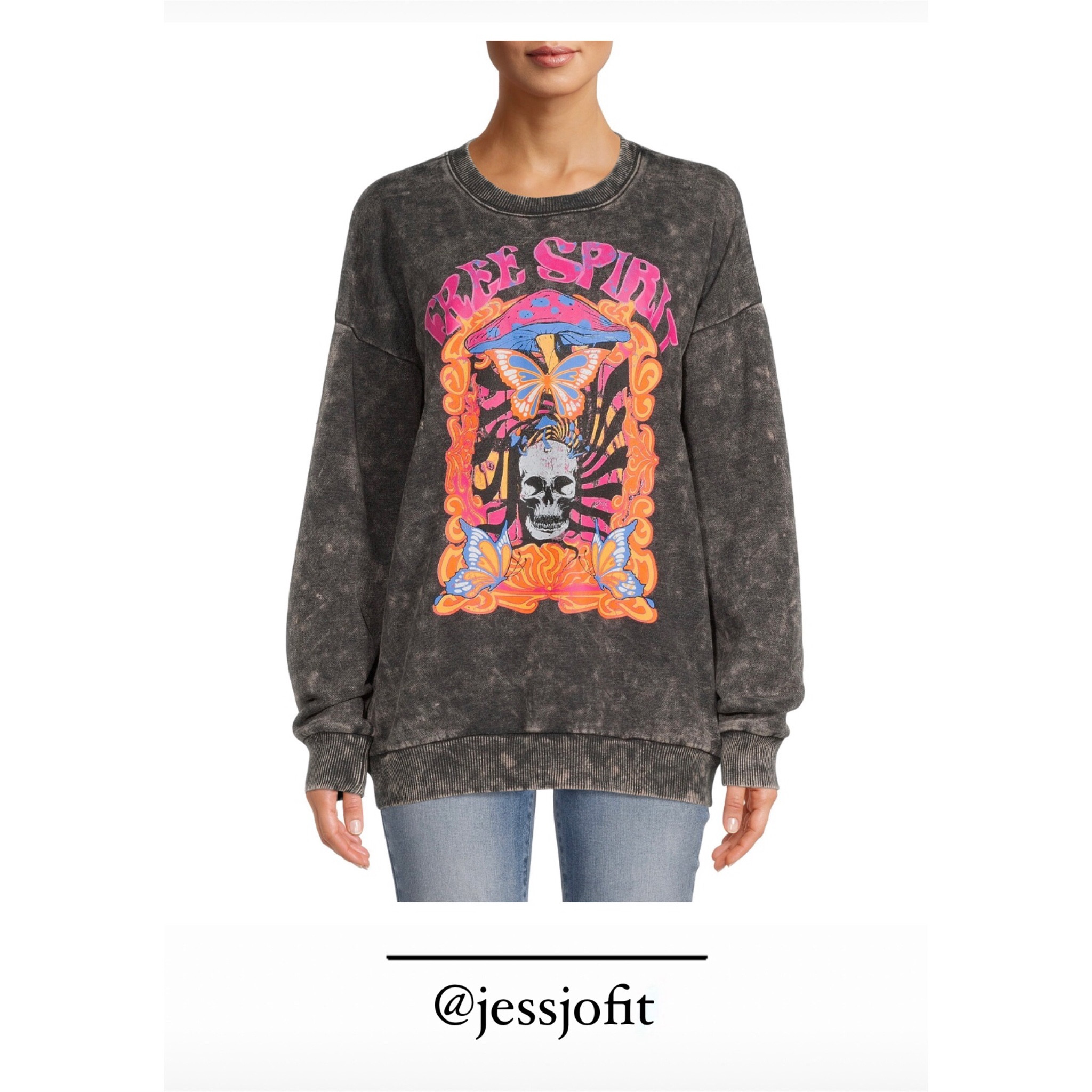 Graphic pull over from Walmart. Size up for an oversized fit. So comfy! 

#walmart #graphictee #graphicsweatshirt #fall 

#LTKSeasonal #LTKunder50 #LTKstyletip
