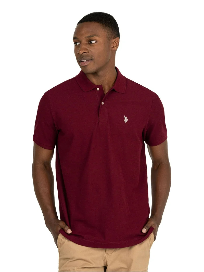 U.S. Polo Assn. Men's Performance Pique Polo Shirt | Walmart (US)