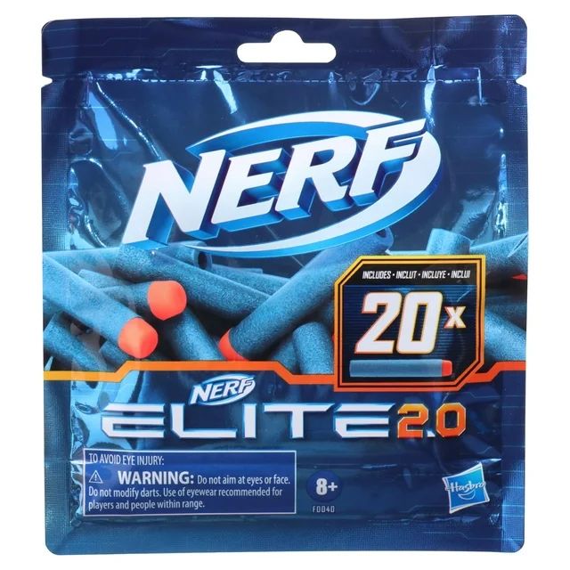 Nerf Elite 2.0 20-Dart Refill Pack -- Includes 20 Nerf Elite 2.0 Darts | Walmart (US)