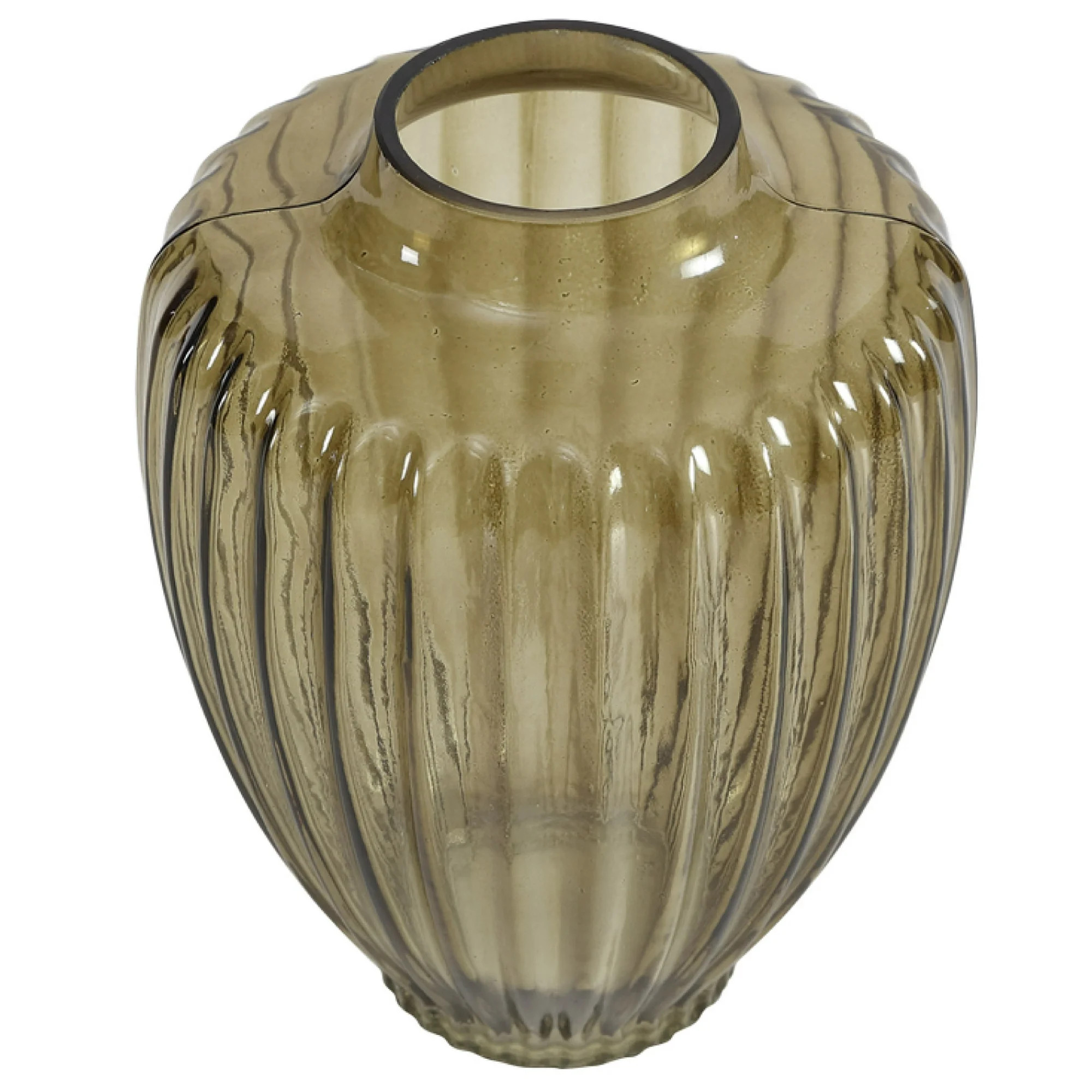 Home Decor Collection Style House Green Glass Vase, 7.5" L x 9.65" H | Walmart (US)