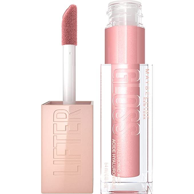 Maybelline Lifter Gloss, Hydrating Lip Gloss with Hyaluronic Acid, High Shine for Fuller Looking ... | Amazon (US)