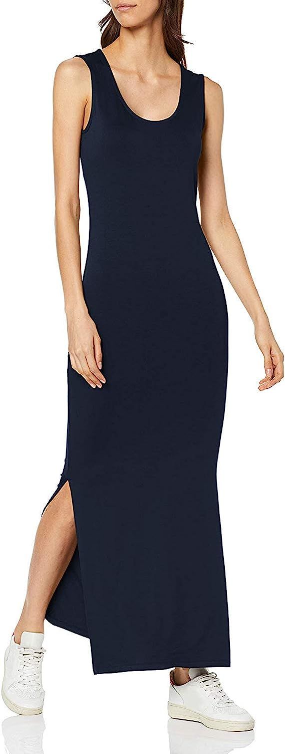 find. Women's Sleeveless Maxi Jersey Dress With Side Slit | Amazon (US)