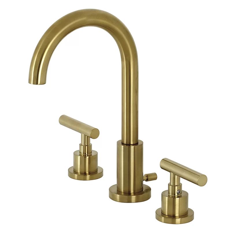 FSC8923CML Kingston Brass Manhattan Widespread Bathroom Faucet With Drain Assembly | Wayfair North America