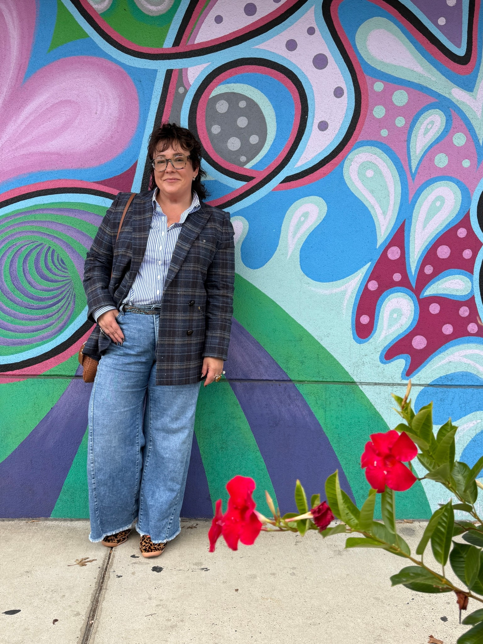 Pattern mixing 

#LTKMidsize #LTKPetite #LTKOver40