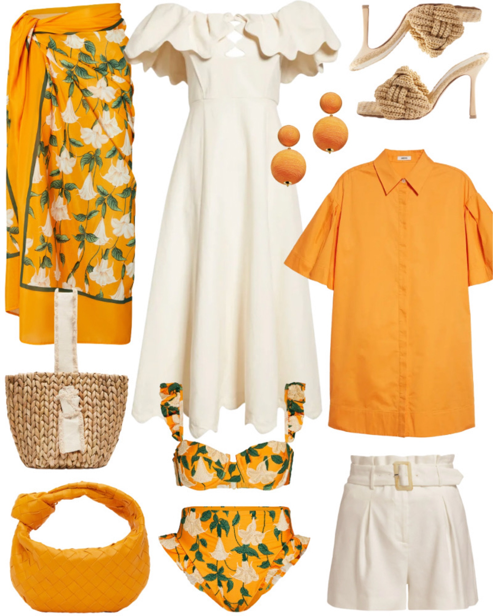 Bright + happy resortwear roundup featuring our favorite citrusy hue 🍊🌞 Don’t miss this raffia bag for 25% off! 

#vacation #beach #resortwear 

#LTKswim #LTKSeasonal