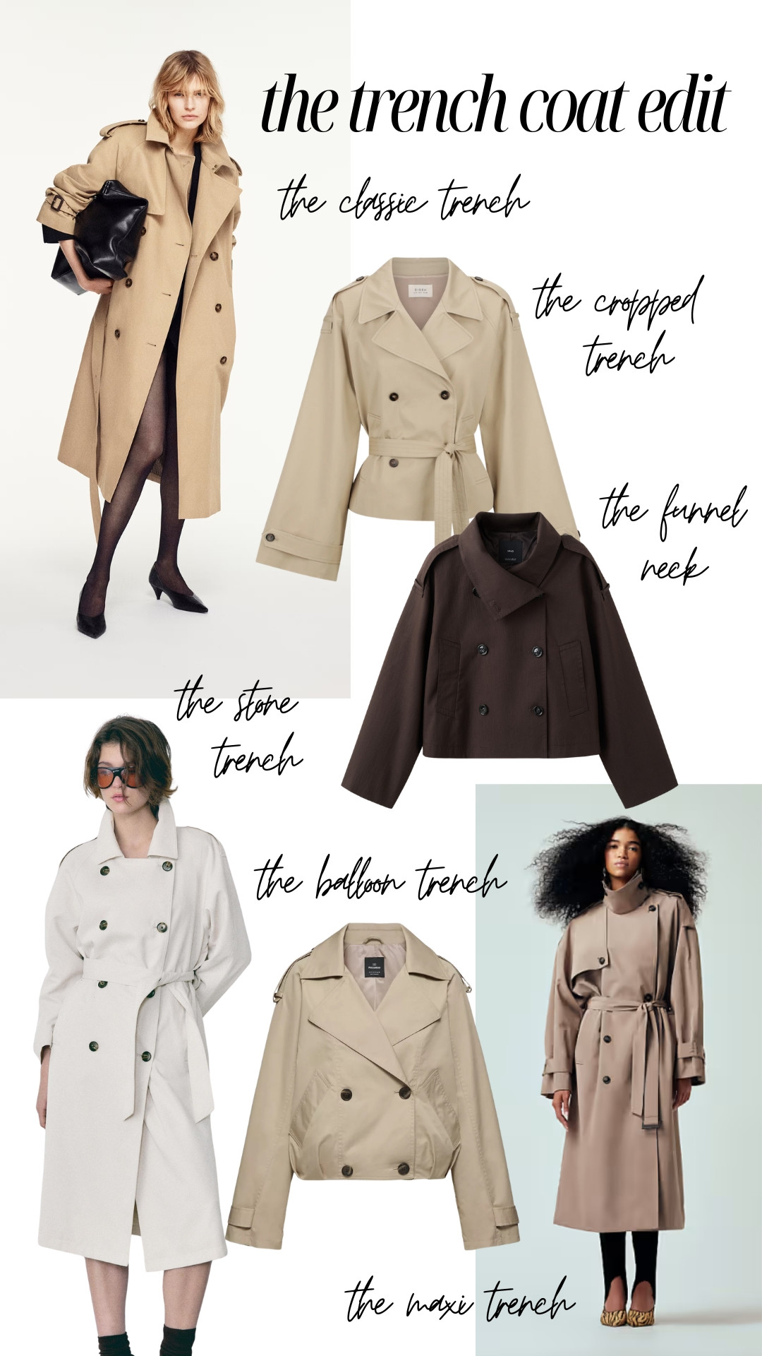 The trench coat edit. No matter the weather, it's trench coat season now spring has officially started. Cropped jackets, funnel neck, maxi, balloon style 

 

#LTKspring #LTKstyletip