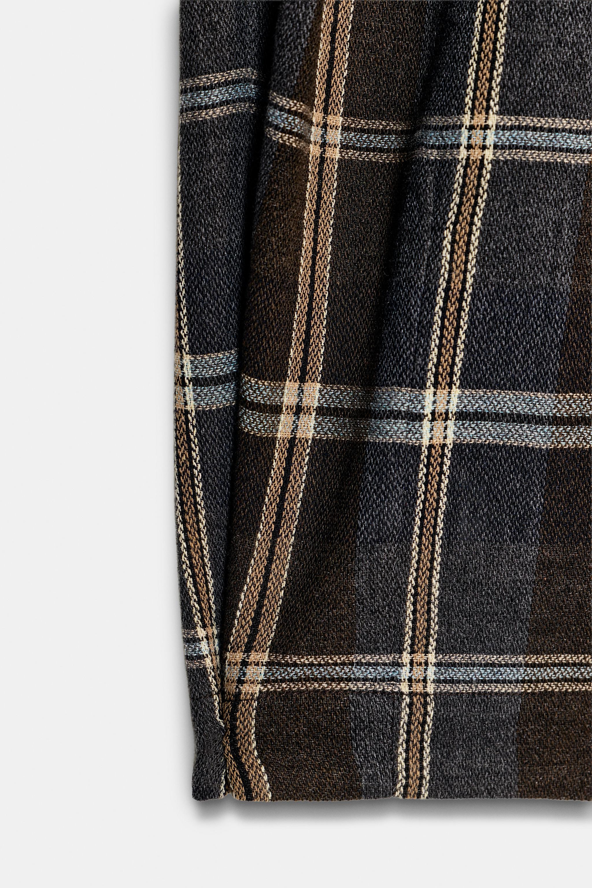 ZW COLLECTION CHECK TROUSERS | Zara UK