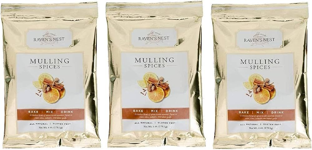 Raven's Original Mulling Apple Cider Spices - 6 Oz Package (Pack of 3) | Amazon (US)