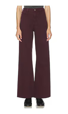 PISTOLA Penny High Rise Wide Leg Jeans in Claret from Revolve.com | Revolve Clothing (Global)