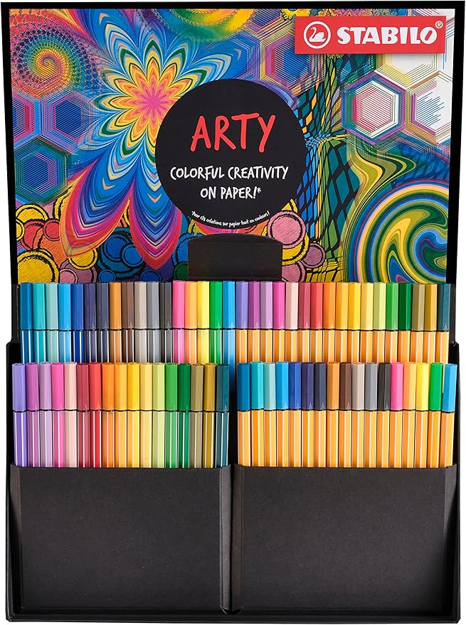 STABILO Feutre dessin ARTY - Set créatif ARTY x 68 feutres - 34 feutres de coloriage Pen 68 + 34... | Amazon (FR)
