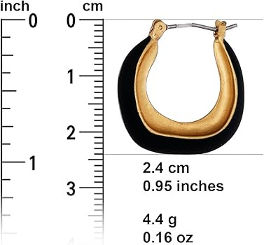 18K Gold Plated Hoop Earrings for Women Girls | Amazon (US)