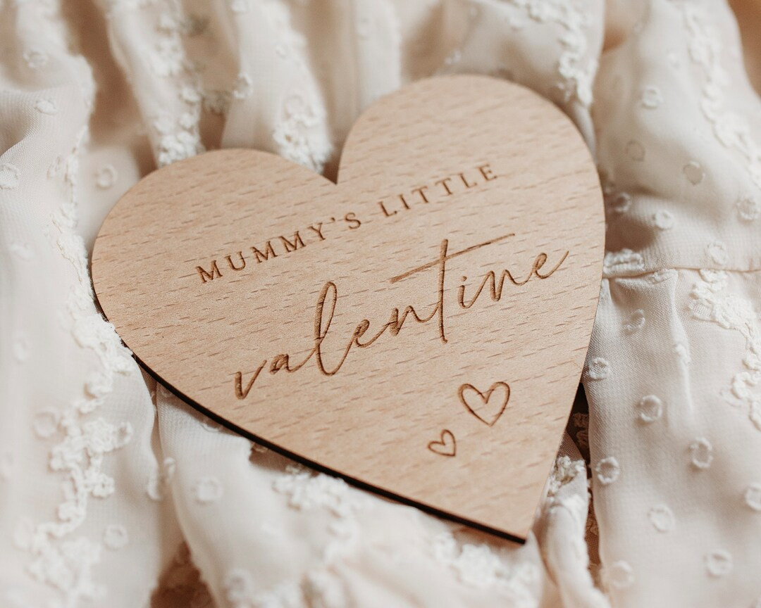 Personalised Engraved Baby's First Valentine's Day Plaque | Keepsake Gift | Wooden Baby Gift | So... | Etsy (UK)