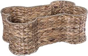 Bone Dry Pet Storage Collection Bone Shape Hyacinth Toy Basket, Natural, Small | Amazon (US)