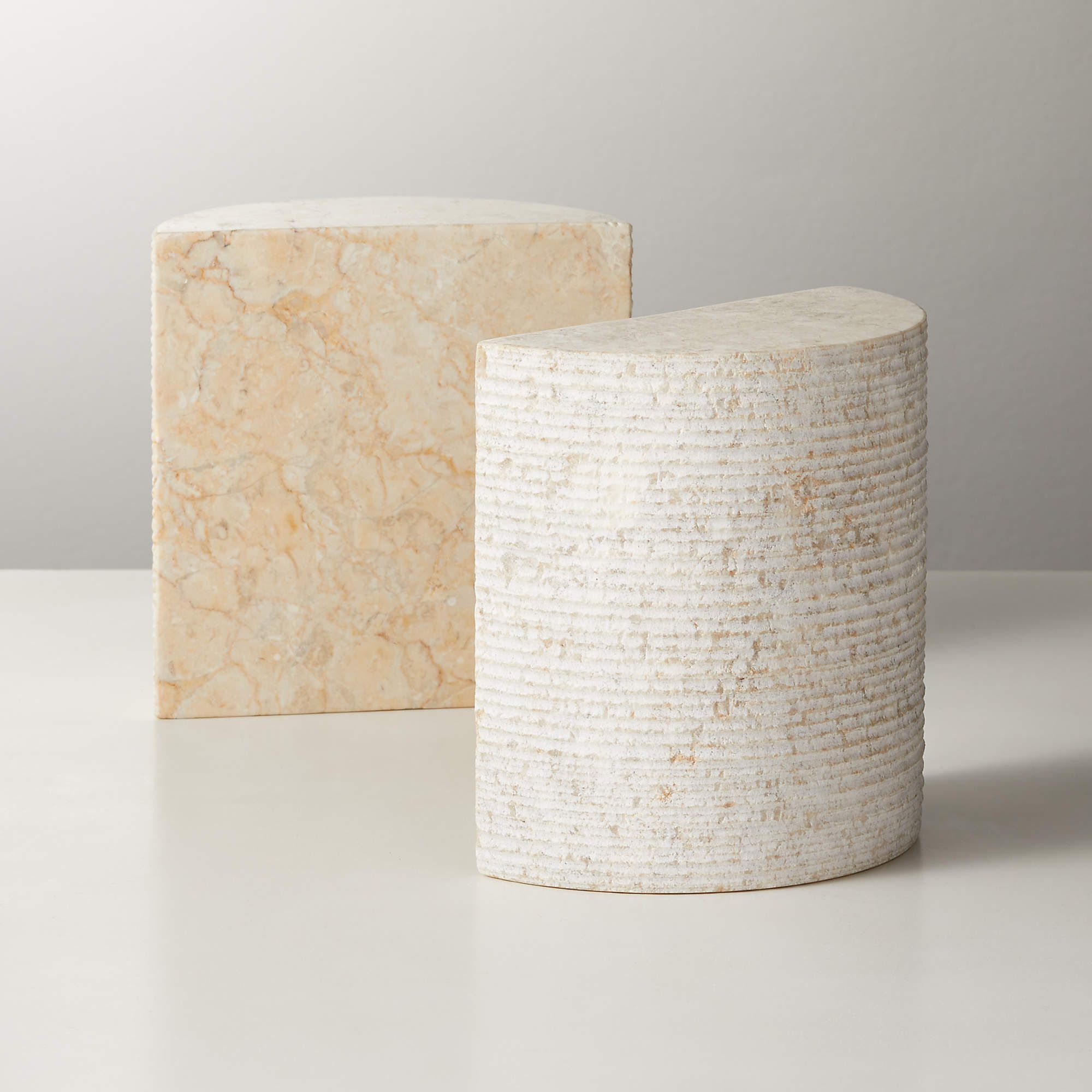 Column Marble Bookends Set of 2 + Reviews | CB2 | CB2
