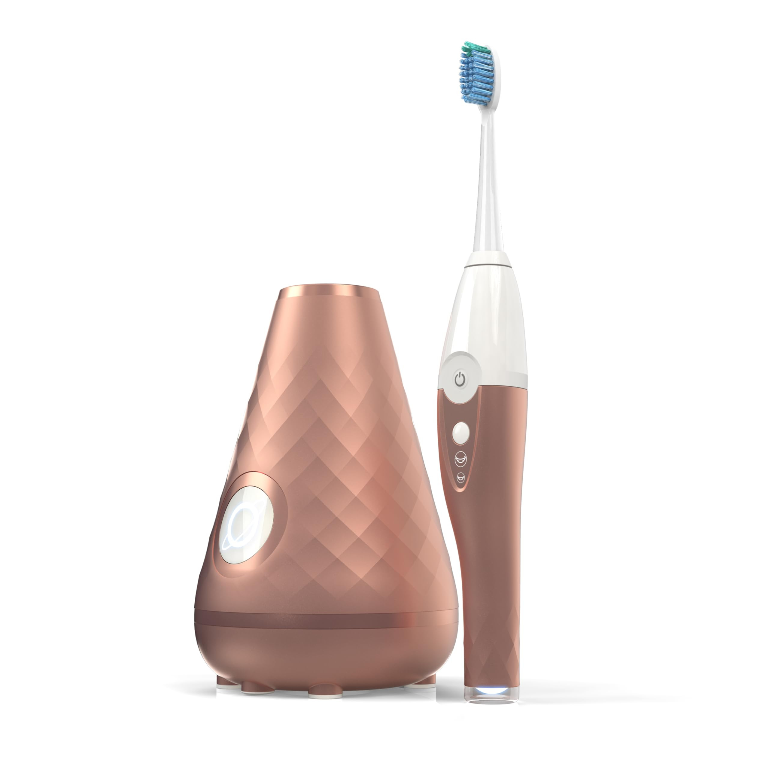 Tao Clean UV Sanitizing Sonic Toothbrush and Cleaning Station, Electric Toothbrush, Dual Speed Setting, Rose Gold | Amazon (US)