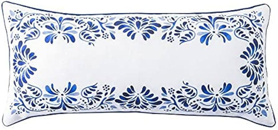 Juliska Iberian Journey Indigo Pillow 27" x 12" | Amazon (US)