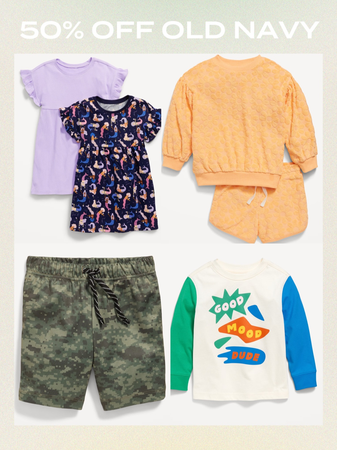 50% off old navy ends today!

#LTKkids #LTKsalealert #LTKfamily