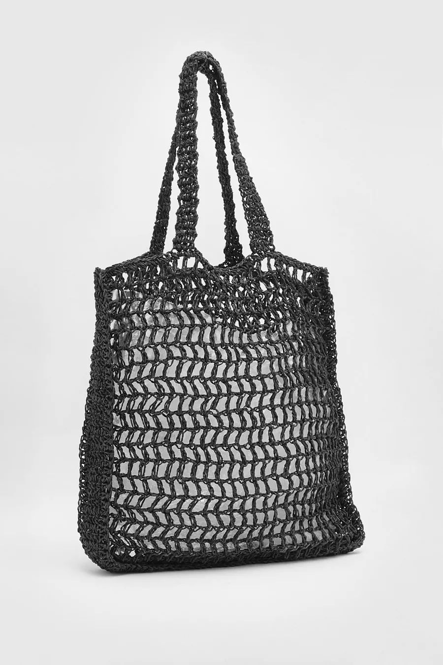 Crochet Tote Bag | Boohoo.com (UK & IE)