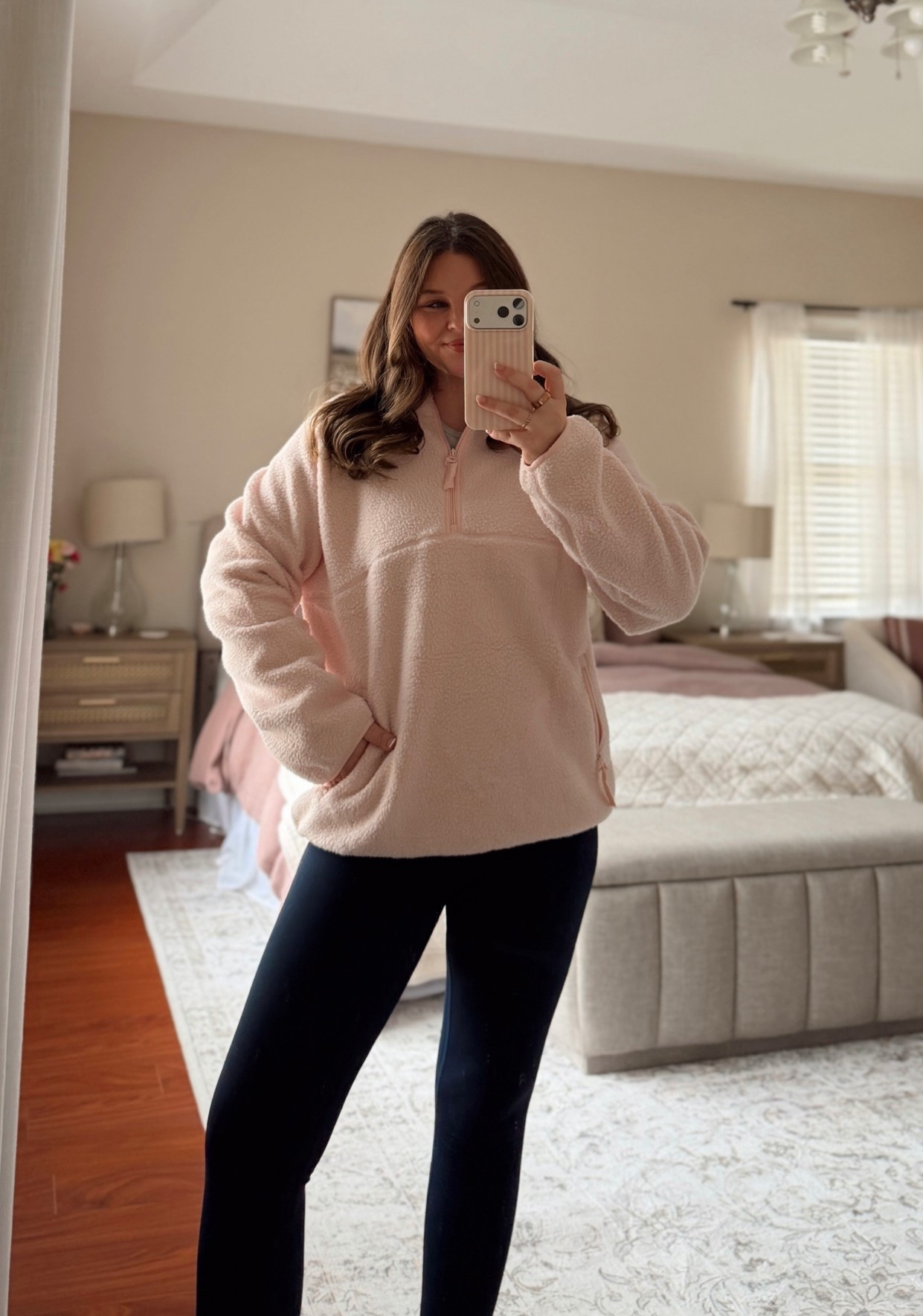 sherpa jacket - sized up to a large 