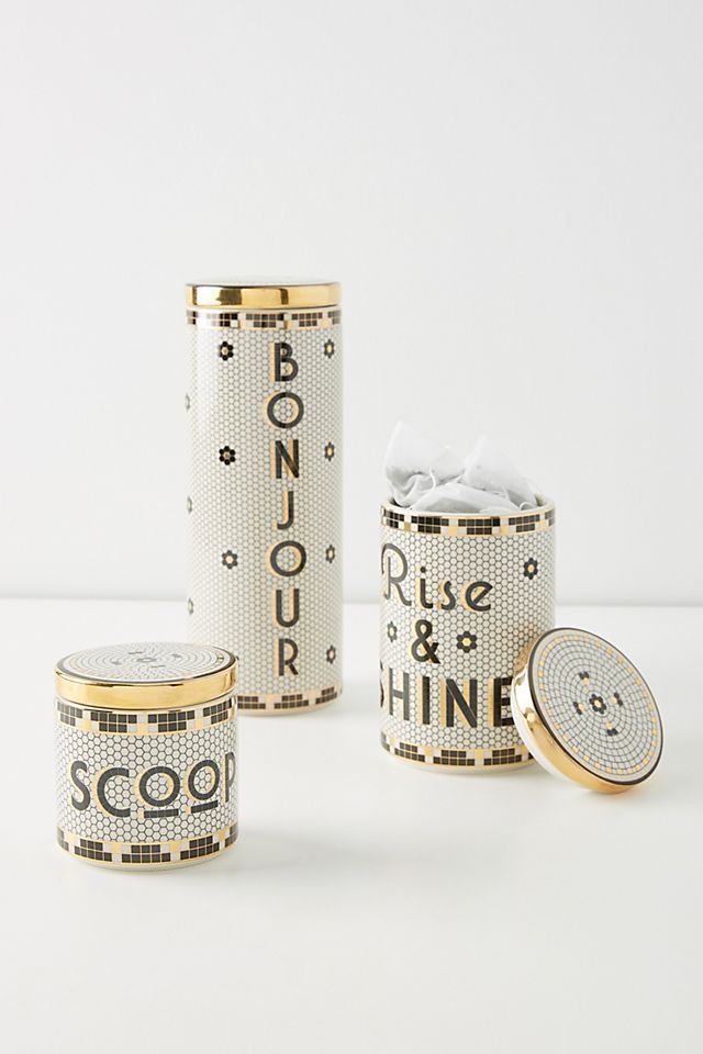 Bistro Tile Canister | Anthropologie (US)