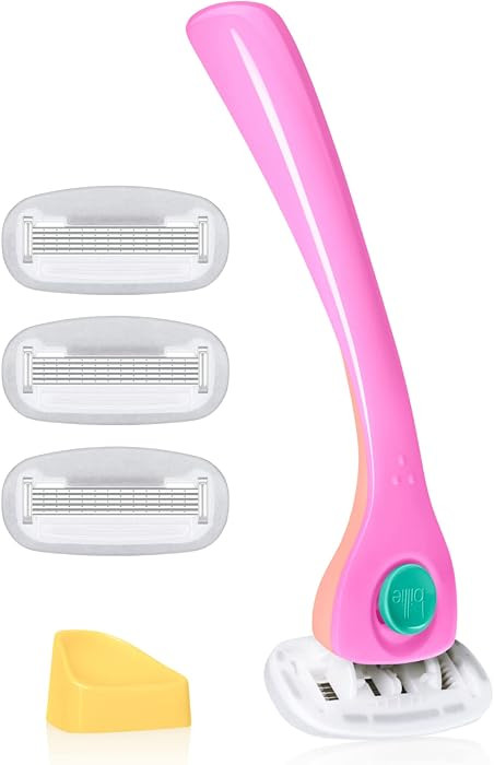 Billie Razors for Women Shave Kit \u2013 Women\u2019s Razor + 4 x 5-Blade Razor Refills + Magneti... | Amazon (US)