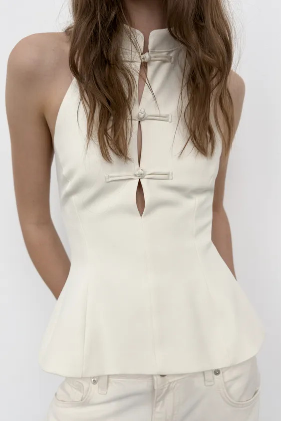 HALTER TOP WITH TOGGLES | Zara UK