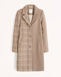 Wool-Blend Dad Coat | Abercrombie & Fitch (US)