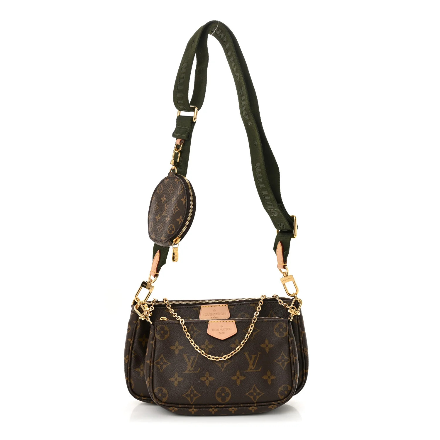 LOUIS VUITTON Monogram Multi Pochette Accessories Kaki | FASHIONPHILE | FASHIONPHILE (US)