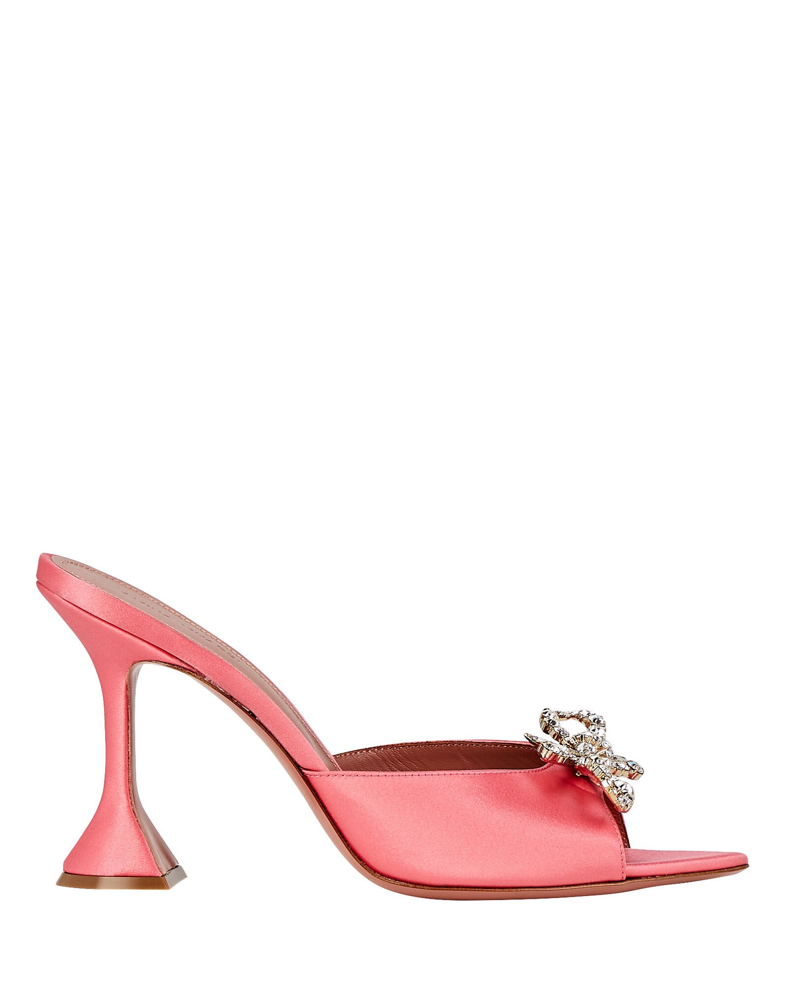 Rosie Crystal-Embellished Satin Mules | INTERMIX