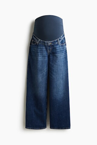 H & M - MAMA Wide jeans - Blue | H&M (UK, MY, IN, SG, PH, TW, HK)