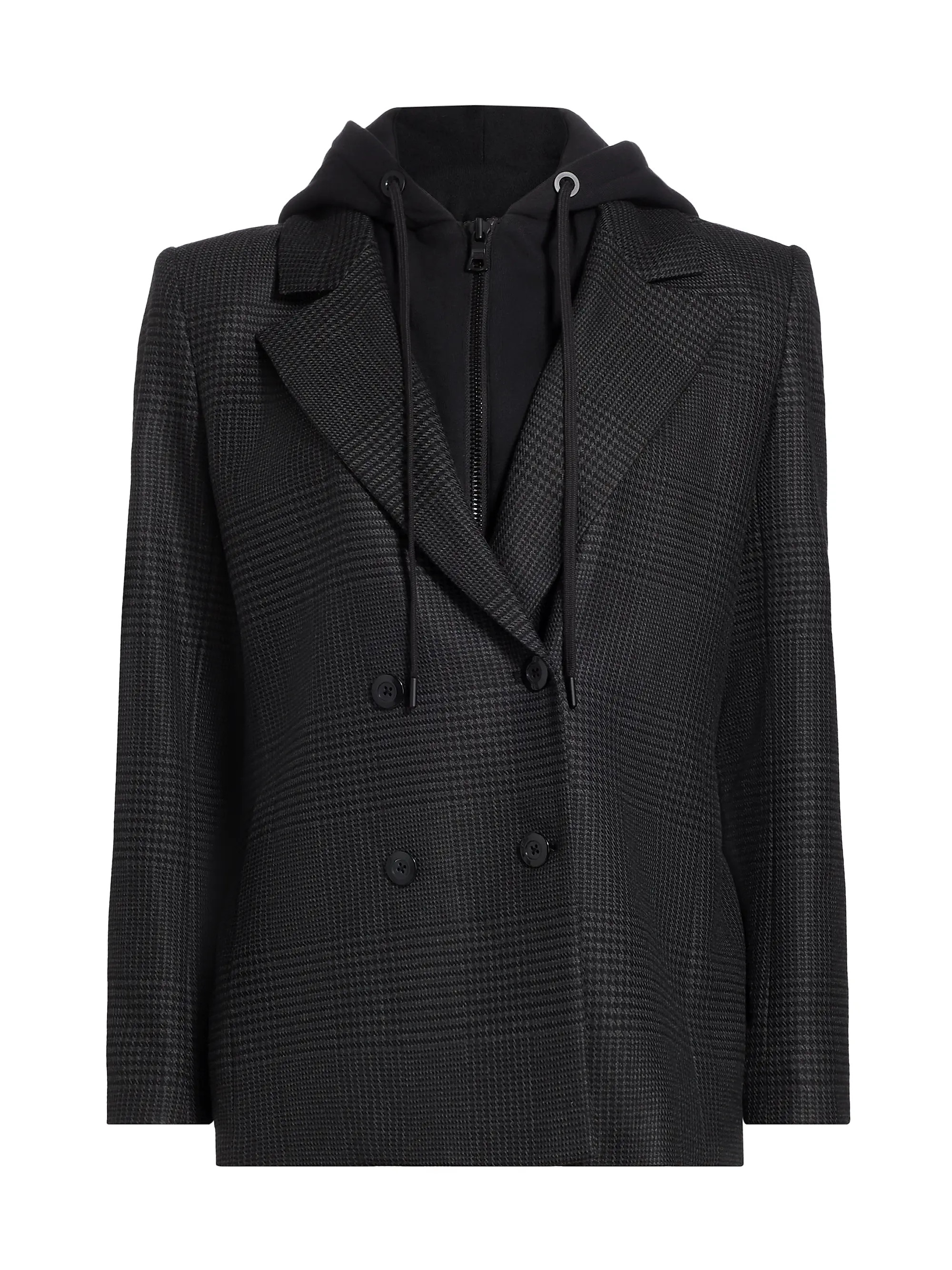 Jordan Hooded Double-Breasted Blazer | Saks Fifth Avenue